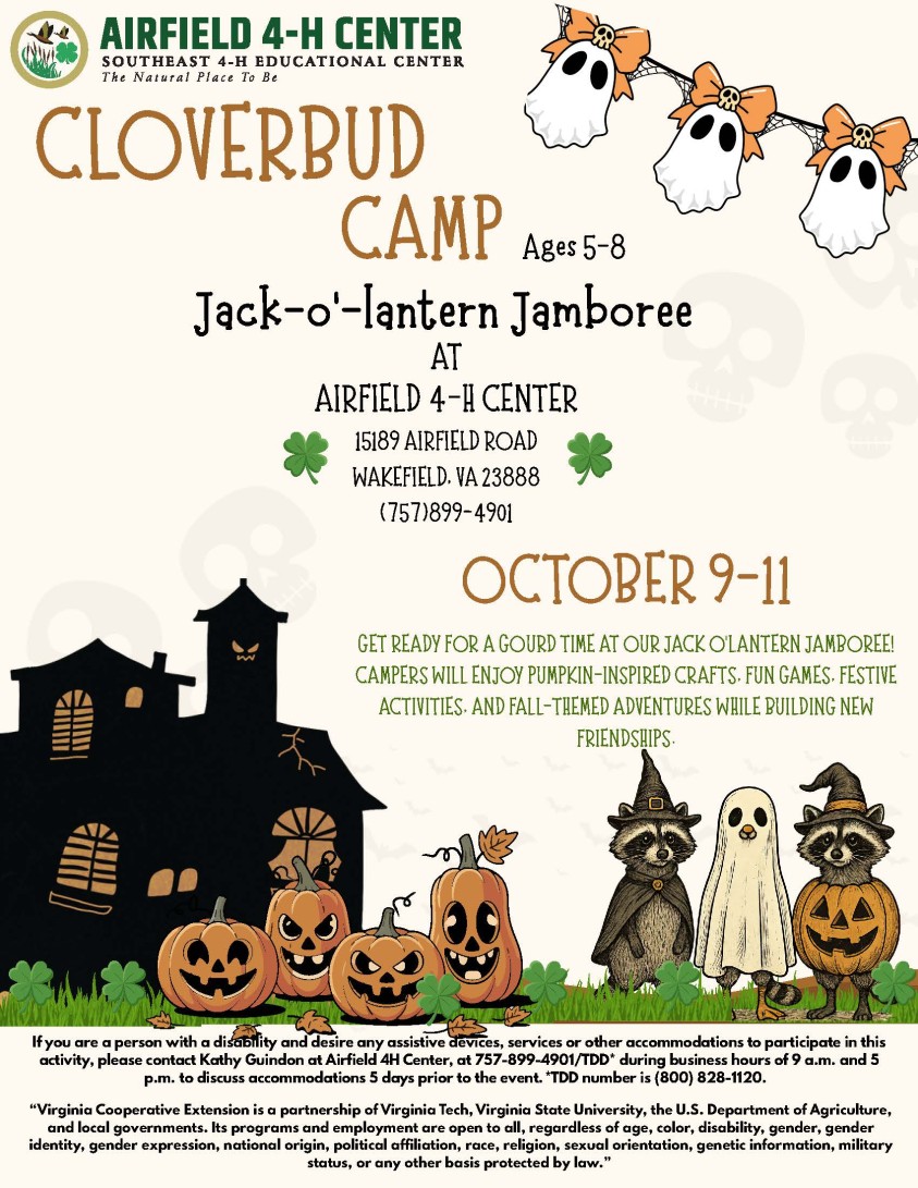 Jack-O-Lantern Jamboree Cloverbud Camp